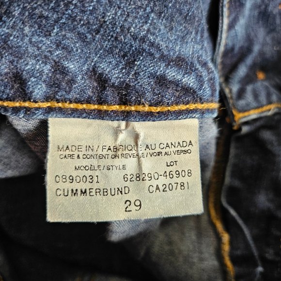 Vintage Tommy Hilfiger Women's Blue Distressed Ripped Legs Skinny Jeans Size W29 - Picture 9 of 10